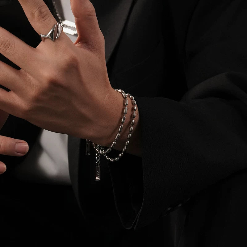 Beaded Metal Chain Bracelet 4