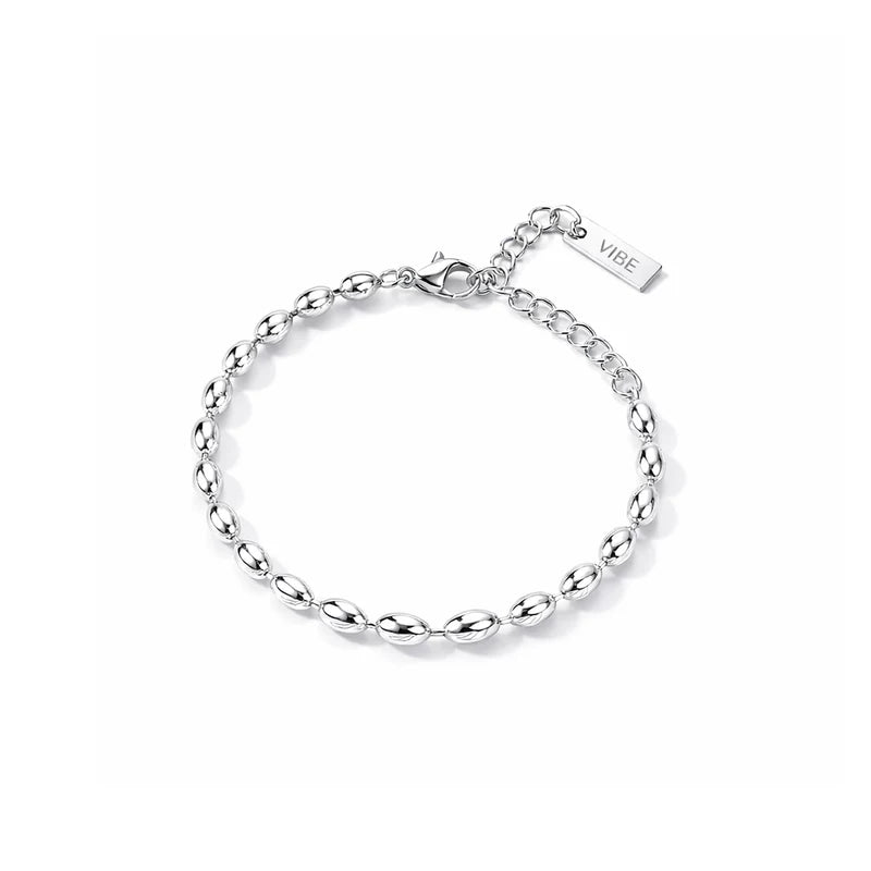 ,6017954685108, Beaded Metal Chain Bracelet