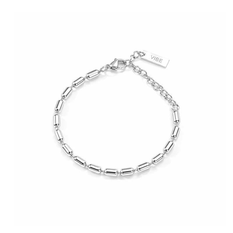 6017954685109, Beaded Metal Chain Bracelet