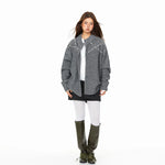 Beaded Zip Front Fuzzy Knit Cardigan 4