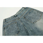 Bear Embroidered Wide Leg Jeans Pants 3