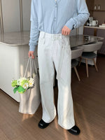 Belted Wide Leg Casual Pants 4