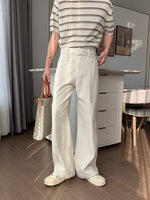 Belted Wide Leg Casual Pants 5