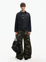 Boxy Raw Denim Zip Front Jacket 5