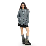 Cable Knit Button Front Collar Sweater 2