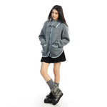 Cable Knit Button Front Collar Sweater 4