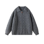 5925146960115,5925146960116,5925146960117,5925146960118,5925146960119, Cable Knit Half-Zip Polo Sweater