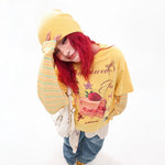 1627207:28324,6185183523620,1627207:28324,6185183523621,1627207:28324,6185183523622,6185183523620,6185183523621,6185183523622, Cake Graphic Faux Layered Long Sleeve T-Shirt