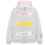 1627207:28334,6018039529017,1627207:28334,6018039529019,1627207:28334,6018039529018,6018039529017,6018039529019,6018039529018, Cartoon Hair Clip Zip Up Hoodie