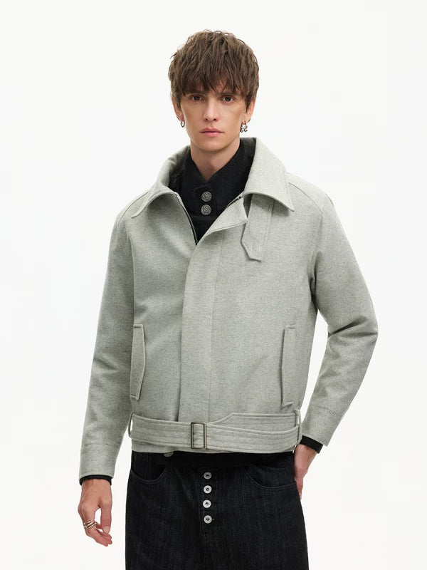 Cashmere Blend Wool Short Jacket 4