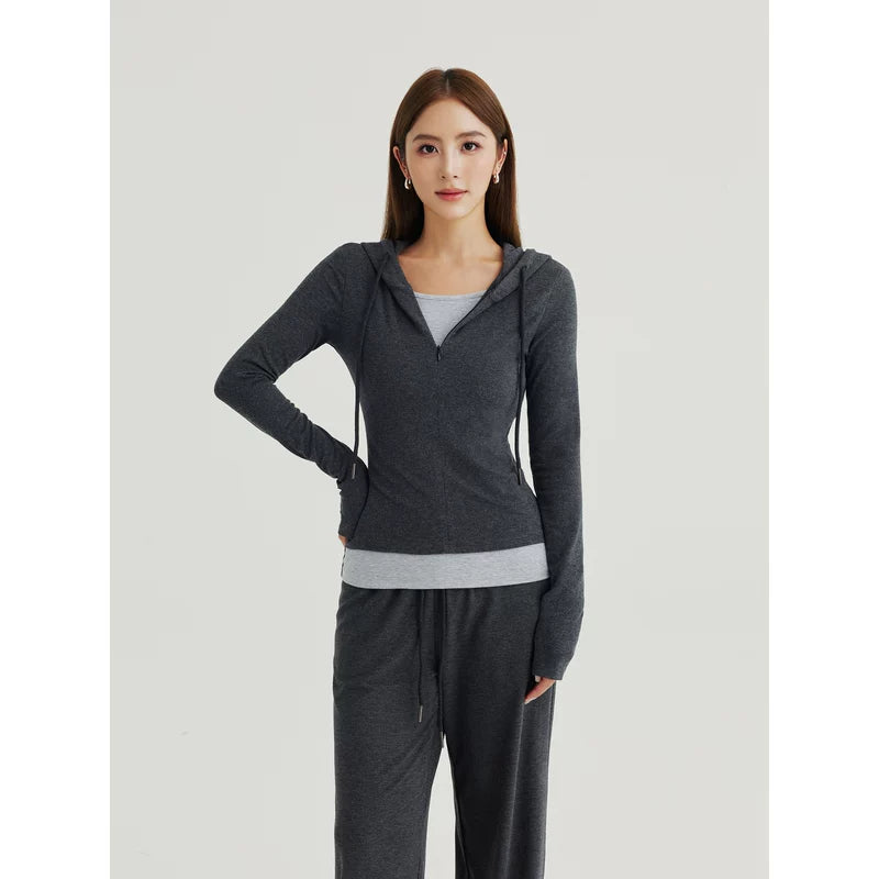 Casual Hooded Cardigan and Pants Set 4