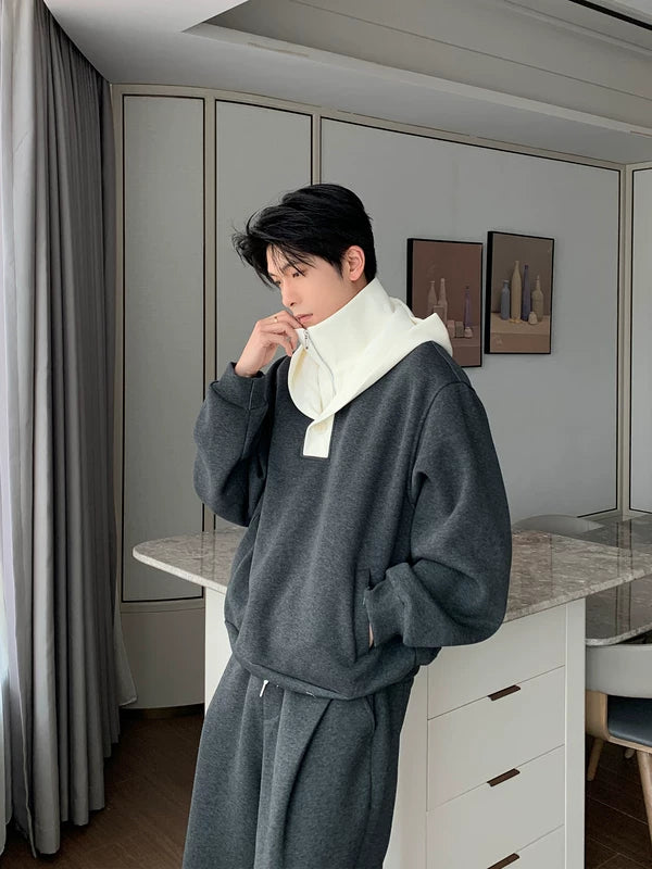 Casual Hooded Sweatshirt and Pants Set 2