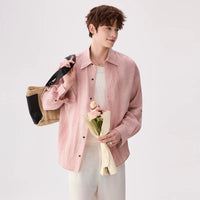 Casual Linen Lyocell Button-Down Shirt