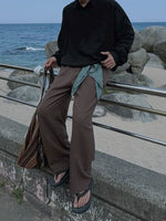 Casual Loose Fit Long Sleeve Pullover Shirt 5