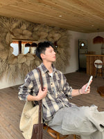 Casual Plaid Long Sleeve Button Up Shirt 3