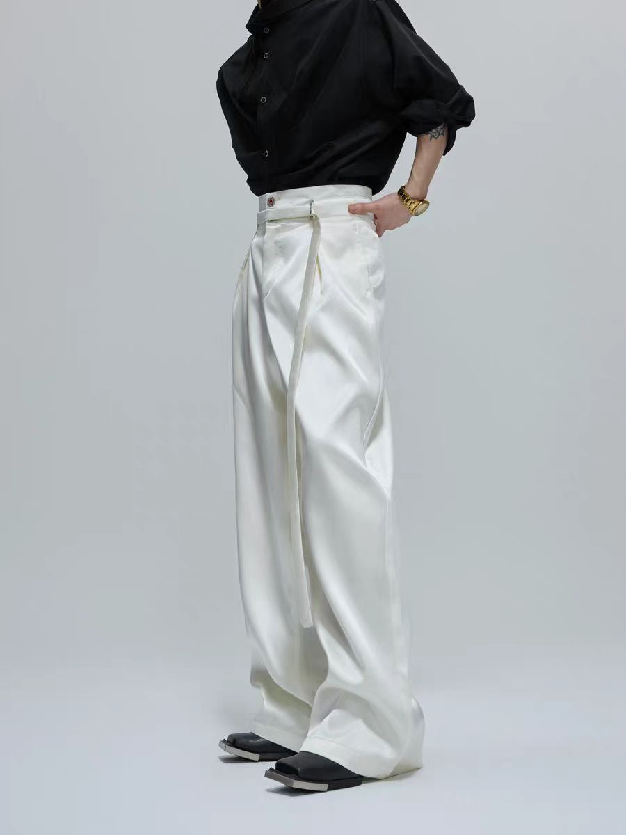 Liquid Shiny Silhouette Jacket and Pants
