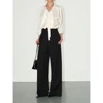 6026626996315,6026626996316,6026626996317,6026626996318, Classic High-Waist Wide-Leg Straight Pants