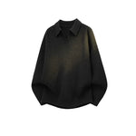 6112407607066,6112407607067,6112407607068,6112407607069,6112407607070, Collared Ribbed Knit Pullover Sweater