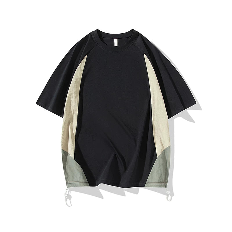 5923524922428,5923524922429,5923524922430,5923524922431,5923524922432,5923524922433, Colorblock Quick-Dry Loose Fit T-Shirt