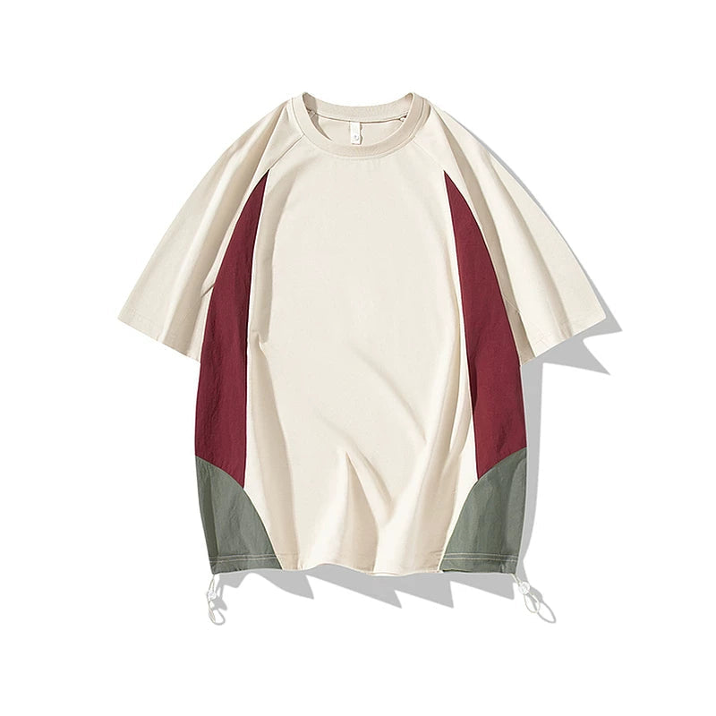 5923524922440,5923524922441,5923524922442,5923524922443,5923524922444,5923524922445, Colorblock Quick-Dry Loose Fit T-Shirt