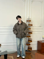 Corduroy Collar Oversized Insulated Cotton Jacket 2