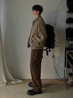 Corduroy Collared Loose Fit Casual Jacket 4