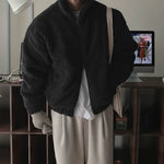 1627207:28341,6177144906917,1627207:28341,6177144906918,1627207:28341,6177144906916,6177144906917,6177144906918,6177144906916, Corduroy Fleece Stand Collar Winter Jacket