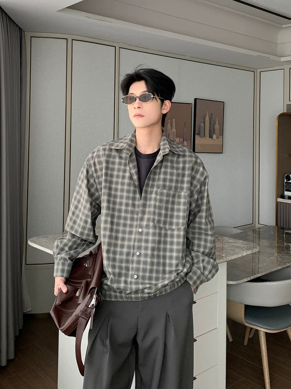 Cotton Plaid Long Sleeve Casual Shirt 2