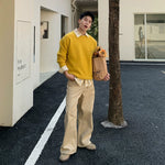 Crew Neck Knit Sweater 3