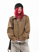 Cross Detail Workwear Jacket 2