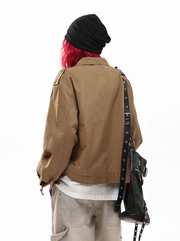 Cross Detail Workwear Jacket 4