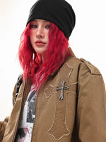 Cross Detail Workwear Jacket 5