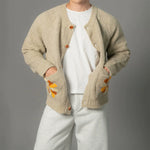 Daisy Pocket Knit Crewneck Cardigan Sweater 2