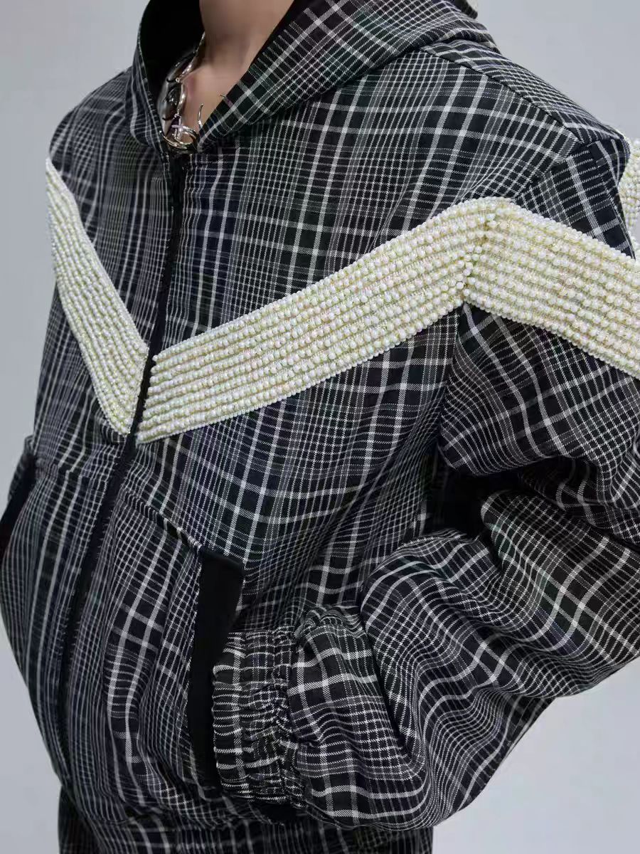 Houndstooth Reversible Hoodie and Pants