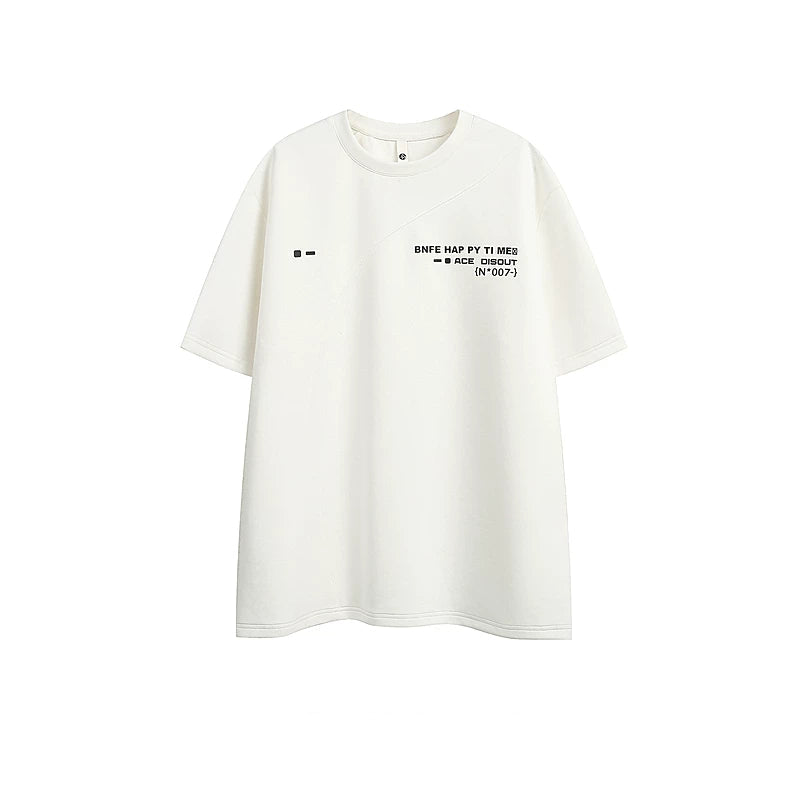 5770908393574,5770908393575,5770908393576,5770908393577,5770908393578, Deconstructed Boxy Letter Graphic T-Shirt