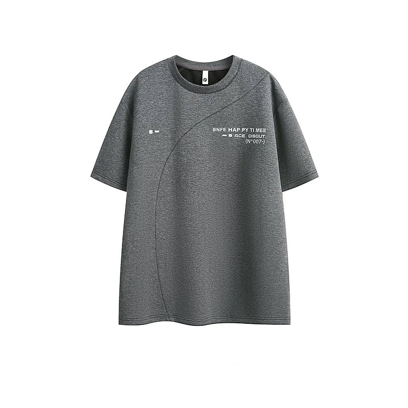 5770908393584,5770908393585,5770908393586,5770908393587,5770908393588, Deconstructed Boxy Letter Graphic T-Shirt