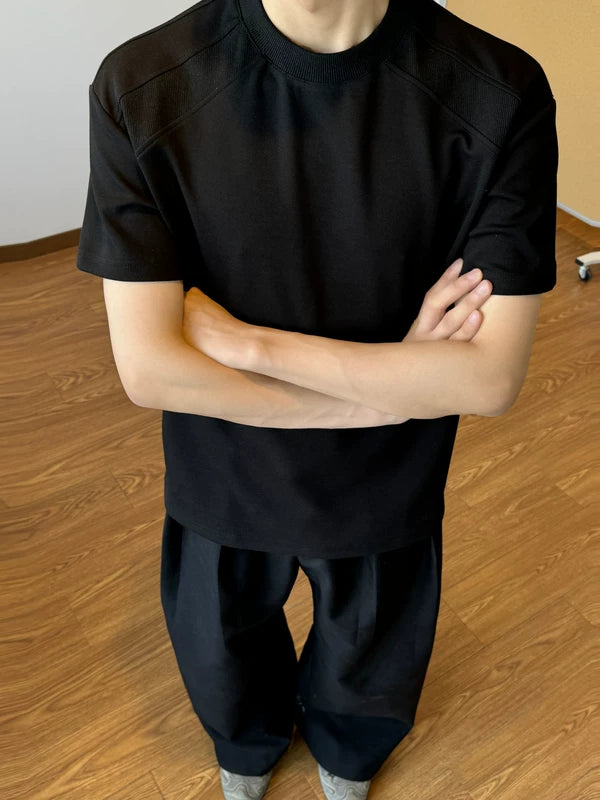 Deconstructed Cleanfit Short-Sleeve Knit T-Shirt 3