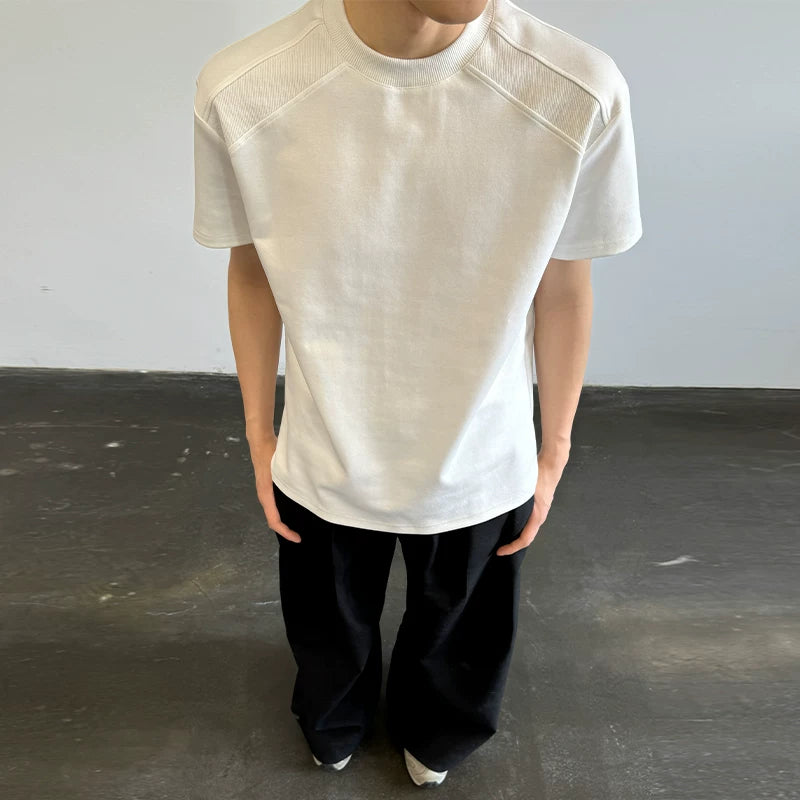 5857570980569,5857570980570,5857570980571,5857570980572,5857570980573, Deconstructed Cleanfit Short-Sleeve Knit T-Shirt