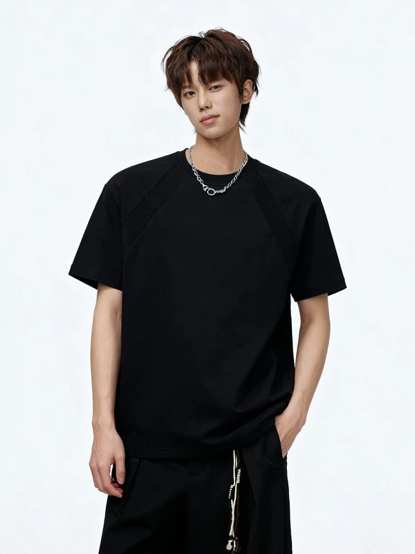 Deconstructed Patchwork Short-Sleeve T-Shirt 3