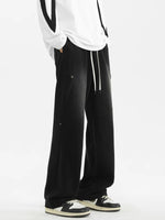 Deconstructed Patchwork Wide-Leg Sweatpants 4