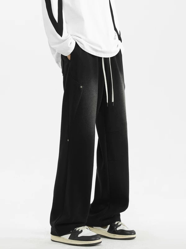 Deconstructed Patchwork Wide-Leg Sweatpants 4
