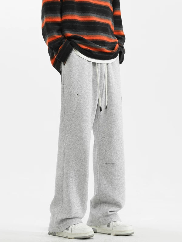 Deconstructed Patchwork Wide-Leg Sweatpants 5