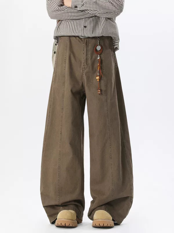 Deconstructed Wide-Leg Cotton Cargo Pants 3
