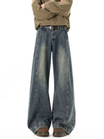 Deconstructed Wide Leg Patchwork Jeans Pants 3