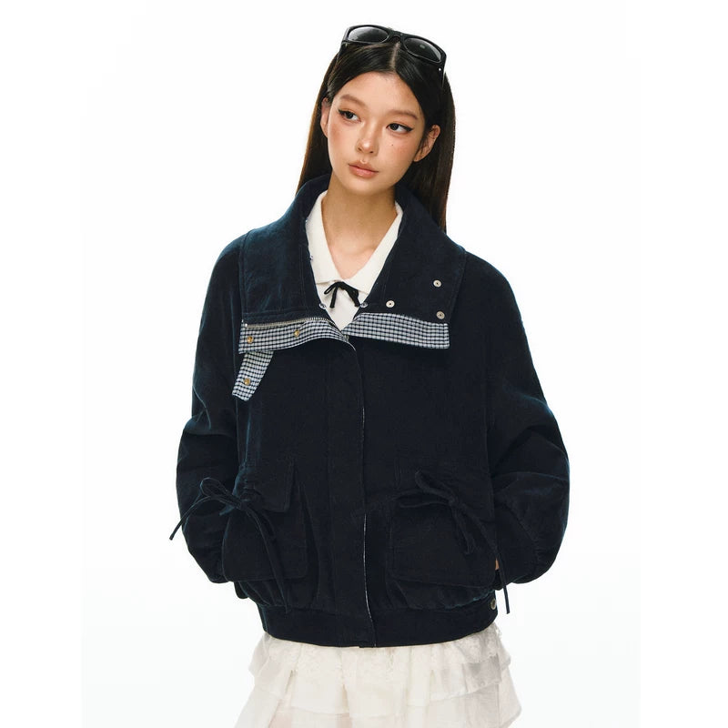 Detachable Faux Fur Collar Cotton Jacket 2