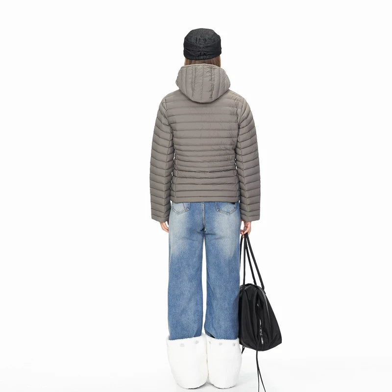 Detachable Fleece-Lined Denim Wide Leg Pants 5