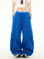 Distressed Graphic Wide Leg Sweatpants Pants 2