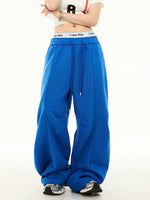 Distressed Graphic Wide Leg Sweatpants Pants 3