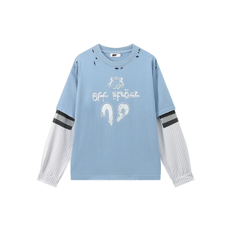 1627207:14966206,6175647935792,1627207:14966206,6175647935791,1627207:14966206,6175647935794,1627207:14966206,6175647935793,6175647935792,6175647935791,6175647935794,6175647935793, Distressed Layered Street Graphic T-Shirt