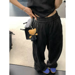Distressed Retro Straight Leg Sweatpants 3